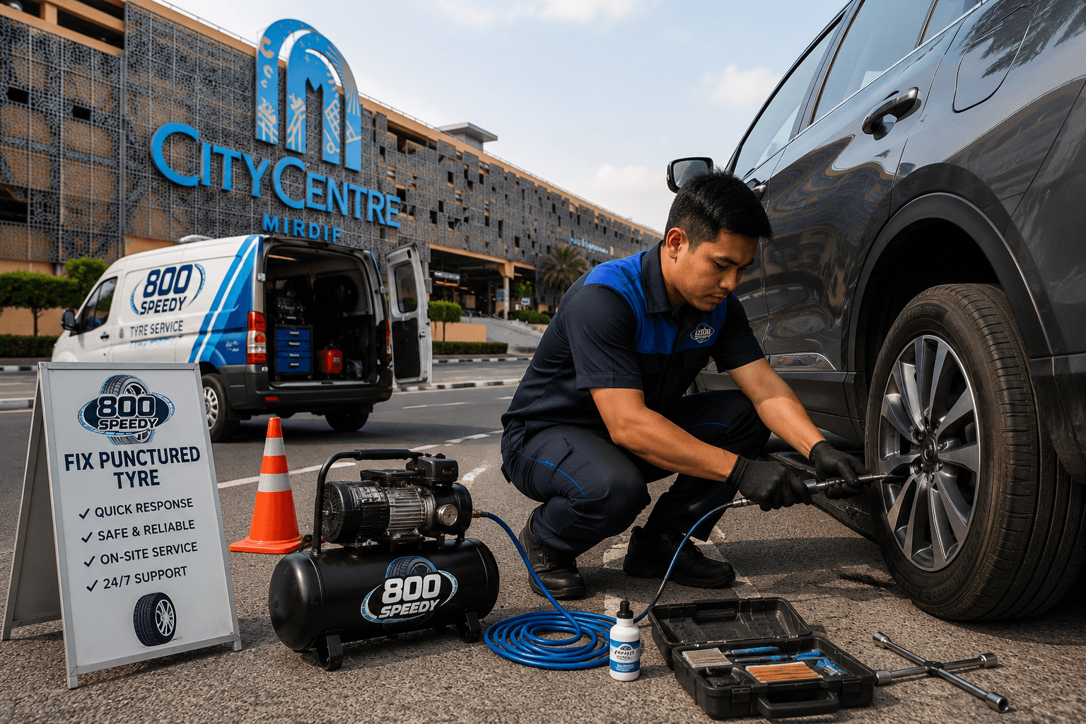 Fix Puncture Tyre Dubai – On-Site in 20-30 Minutes