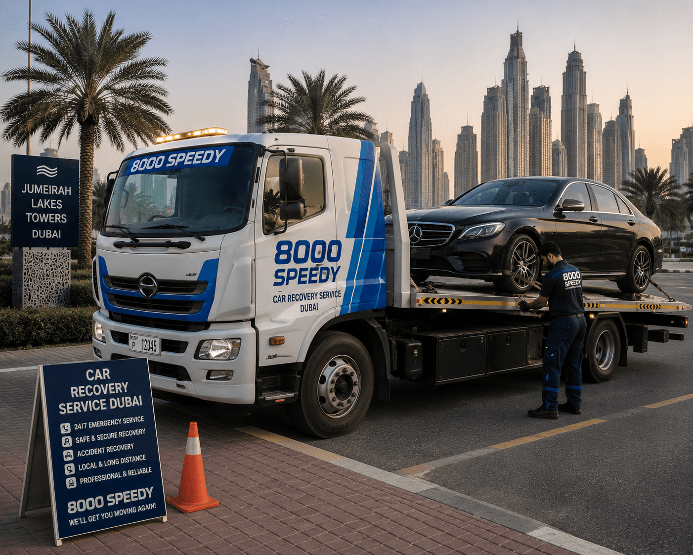 24/7 Car Recovery Services in Dubai in Less Than 45 Minutes with Fix My Tyre