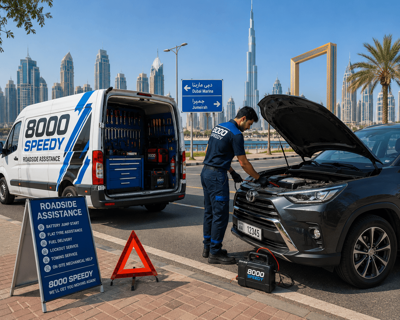 Stuck on the Road? Call Fix My Tyre for 24/7 Roadside Help in Dubai